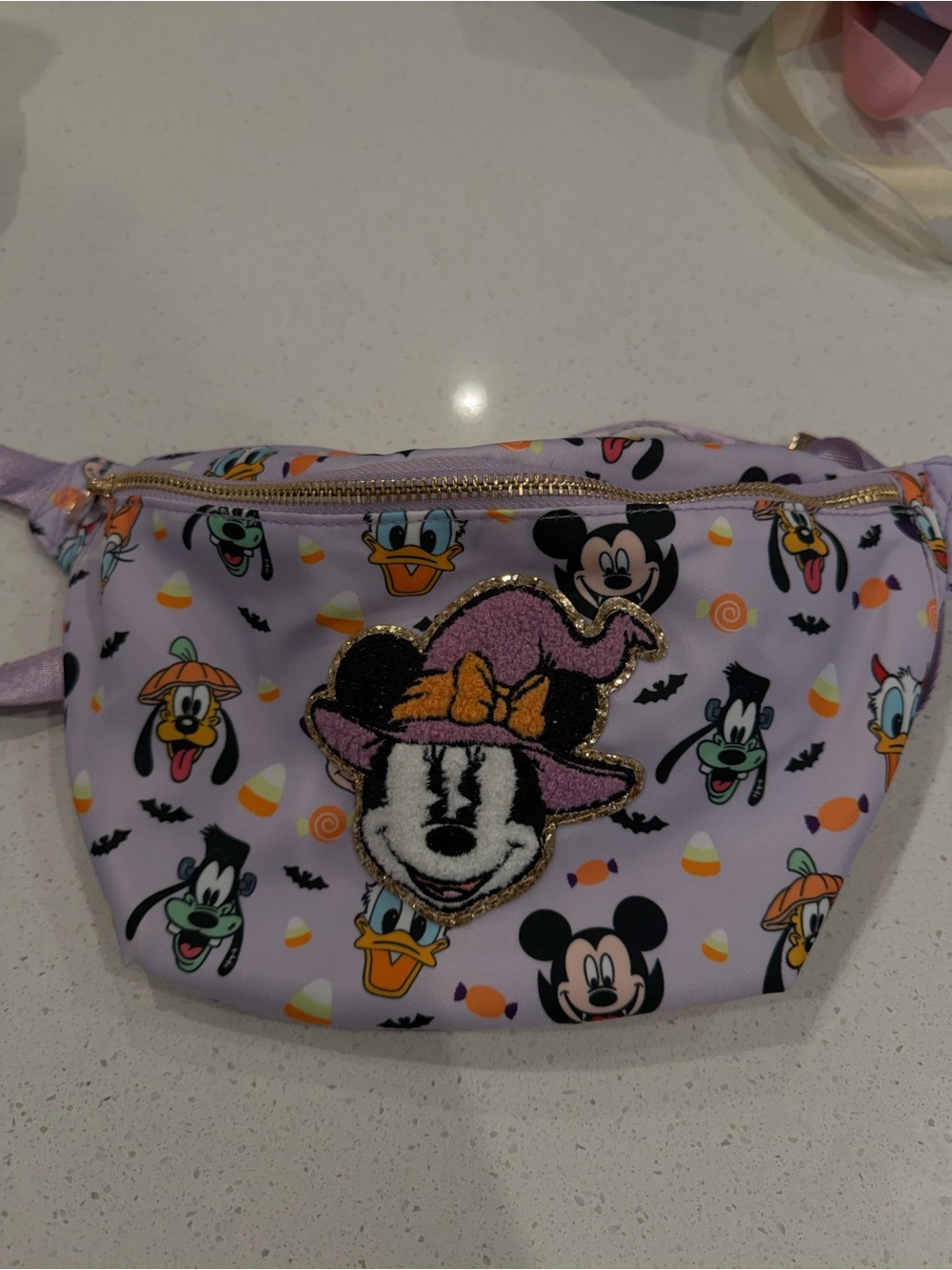 Disney Lavender Minnie Mouse Halloween Fanny Pack